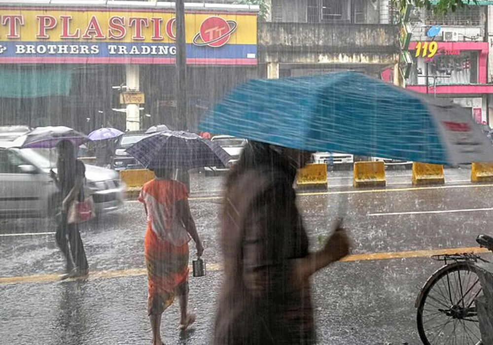 Monsoon rain in Indonesia