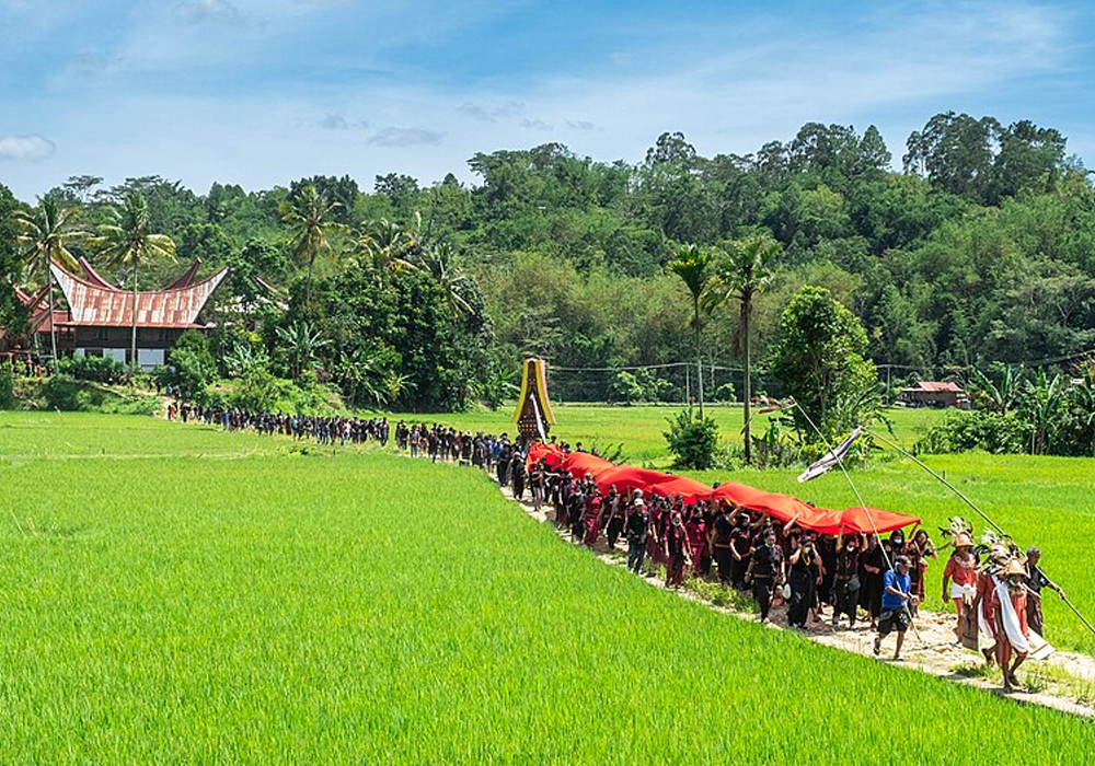 Toraja traditional funeral ceremony